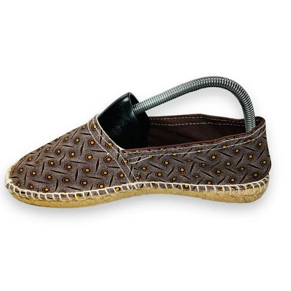 Cotheeka Natural Fiber Jute and Canvas Espadrilles Flats‎ Brown Women's 8